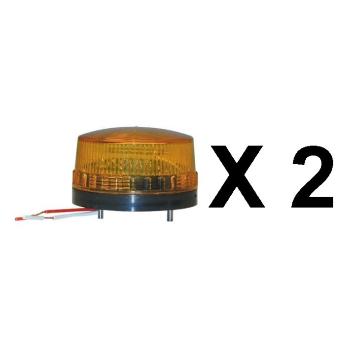 2 Xenon blitzlicht 24vdc bernsteingelb ø100x79mm 150ma 76 min 0.5 xenon blitzlicht jr international - 2