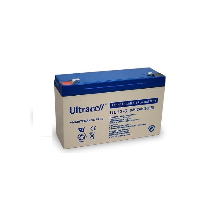 Rechargeable battery 6v 12ah rechargeable battery lead calcium battery rechargeable batteries jr international - 1
