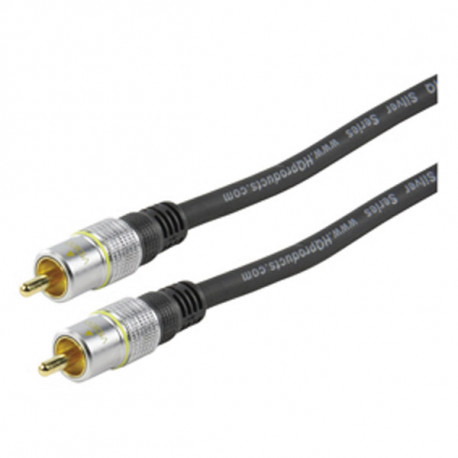 Cable cordon conexion video rca macho hacia rca macho 5 metros alta calidad hqss3542 5 hq - 1