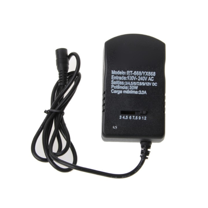 Alimentation universelle 220v 3V 4.5V 5V 6V 7.5V 9V 12V usb 5v 2.1A 6 fiches