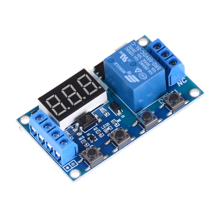 Relais temporisé retardateur 12v frm01 programmable 1 seconde a 270 h 26374 timer commande positive