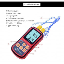 K tpye Ampiamente applicazione J R T E N, sensore di temperatura a termocoppia tipo K nella misurazione della temperatura produc