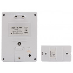Chime 220vac wireless chime with waterproof panic button, 30 60m electronic wireless chimes wireless door chime waterproof panic