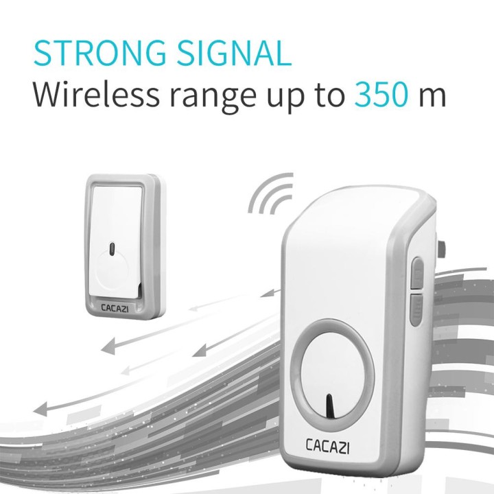 Universal 350M Long Wireless Doorbell Remote CALL Waterproof Smart Door Bell No batteries Music Doorbell EU Plug 110v 220v