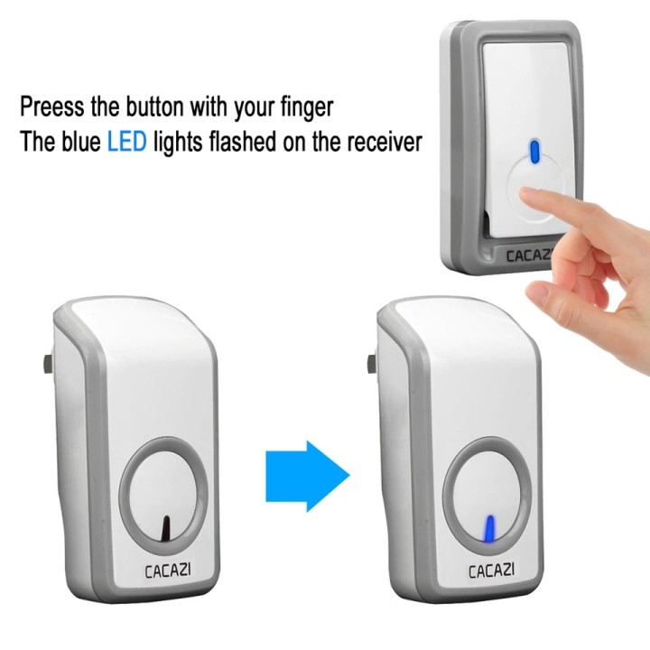Universal 350M Long Wireless Doorbell Remote CALL Waterproof Smart Door Bell No batteries Music Doorbell EU Plug 110v 220v