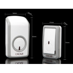Timbre inalámbrico universal 350 ​​m Llamada remota Timbre de puerta inteligente a prueba de agua Timbre de música 110v 220v