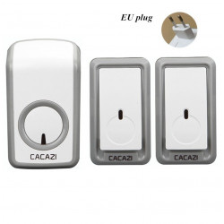 Timbre inalámbrico universal 350 ​​m Llamada remota Timbre de puerta inteligente a prueba de agua Timbre de música 110v 220v