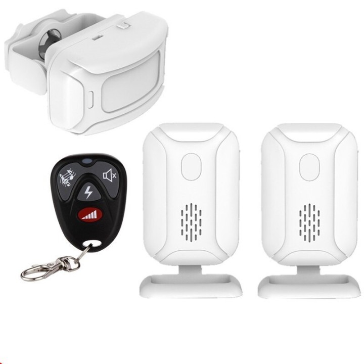 Alarma de bienvenida Sensor de movimiento IR detección de timbre infrarrojo Timbre de distancia Radio 280m