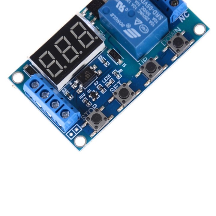 Relais temporisé retardateur 12v frm01 programmable 1 seconde a 270 h 26374 timer commande positive