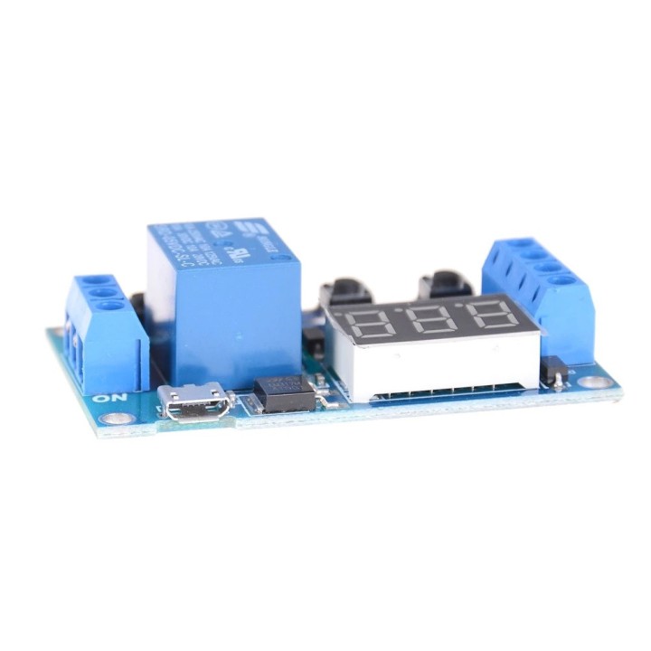 Relais temporisé retardateur 12v frm01 programmable 1 seconde a 270 h 26374 timer commande positive