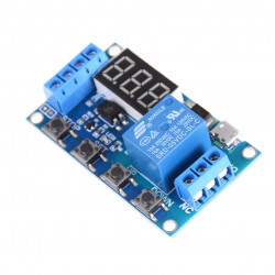Relais temporisé retardateur 12v frm01 programmable 1 seconde a 270 h 26374 timer commande positive