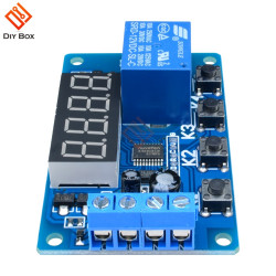 Multifunction self-lock relay cycle timer module plc home automation delay 12v