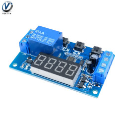 Multifunction self-lock relay cycle timer module plc home automation delay 12v