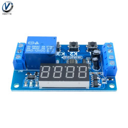 Multifunction self-lock relay cycle timer module plc home automation delay 12v