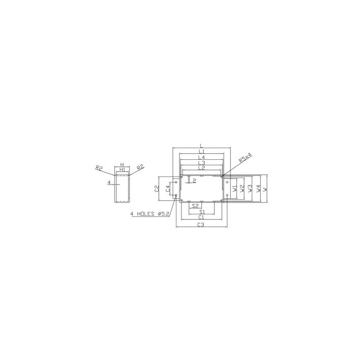 Abgedichtetes gespritztes aluminiumgehause mit flansch velleman - 1