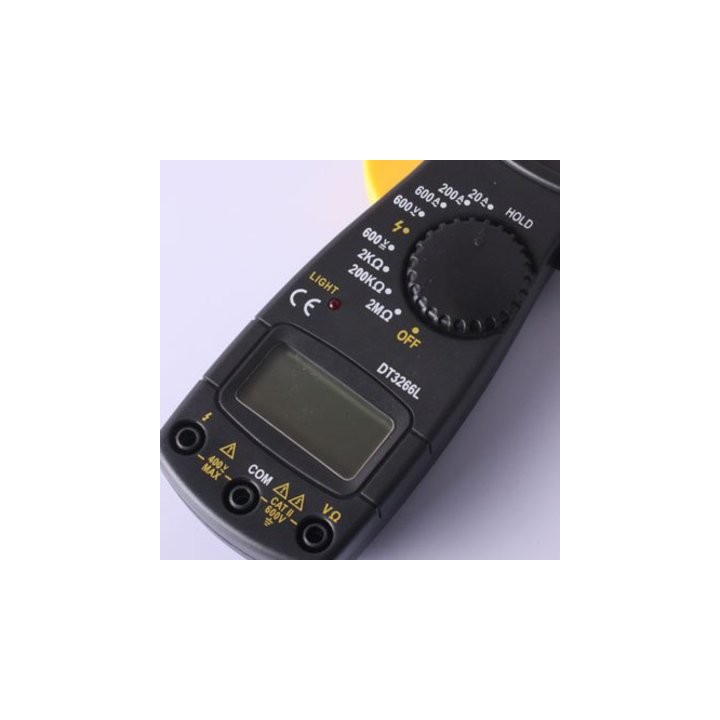 Clamp meter multimeter 600vdc 450vac dt3266l jaw measuring current intensity velleman - 2