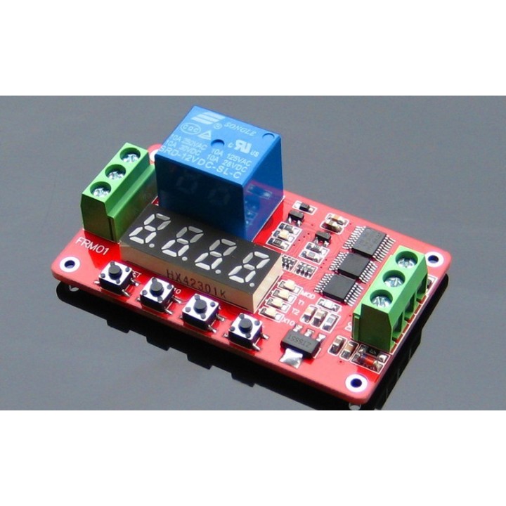Multifunzione auto -lock relay cycle timer modulo plc home automation delay 24v h-tronic - 1