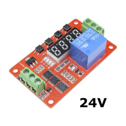 Multifunction self-lock relay cycle timer module plc home automation delay 12v h-tronic - 13