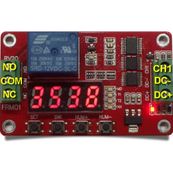 Multifunction self-lock relay cycle timer module plc home automation delay 5v h-tronic - 7