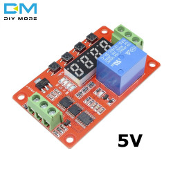 Multifunction self-lock relay cycle timer module plc home automation delay 5v h-tronic - 15