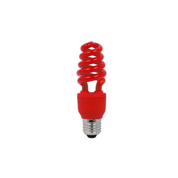 Spirale lampada fluorescente compatta red e27 220v 13w  75w lampadina fluorescente illuminazione 230v 240v velleman - 1
