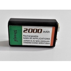 Pile batterie accu rechargeable 8.4v 9v Ni-MH 2000mA 6f22 mn1604 a1604 4022  kr9v 1000mA 1200mA 1500mA