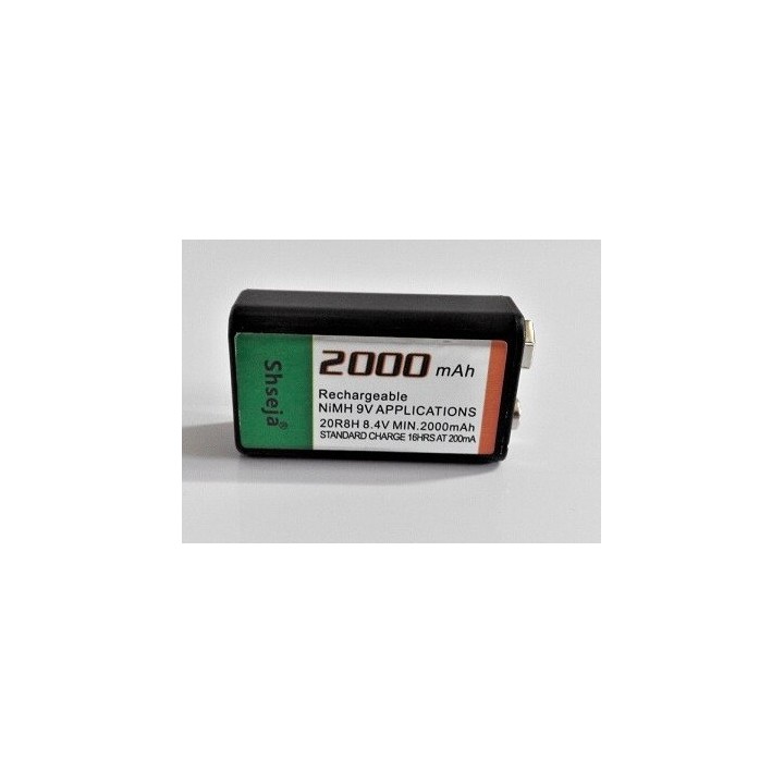 2000mAh capacity low self-discharge 9V rechargeable battery technology manufacturing in Japan security 1000mA 1200mA 1500mA flou