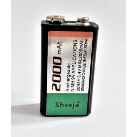 Pile batterie accu rechargeable 8.4v 9v Ni-MH 2000mA 6f22 mn1604 a1604 4022  kr9v 1000mA 1200mA 1500mA