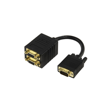 Repartiteur 2x vga-kabel vga-kabel 15cm vergoldet 560 jr  international - 1