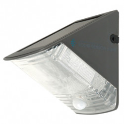 Led solar wall light with movement detector