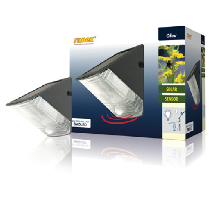 Lampara alumbrado solar mural luz led autonoma radar detector movimento paso ra 5000261 konig - 1