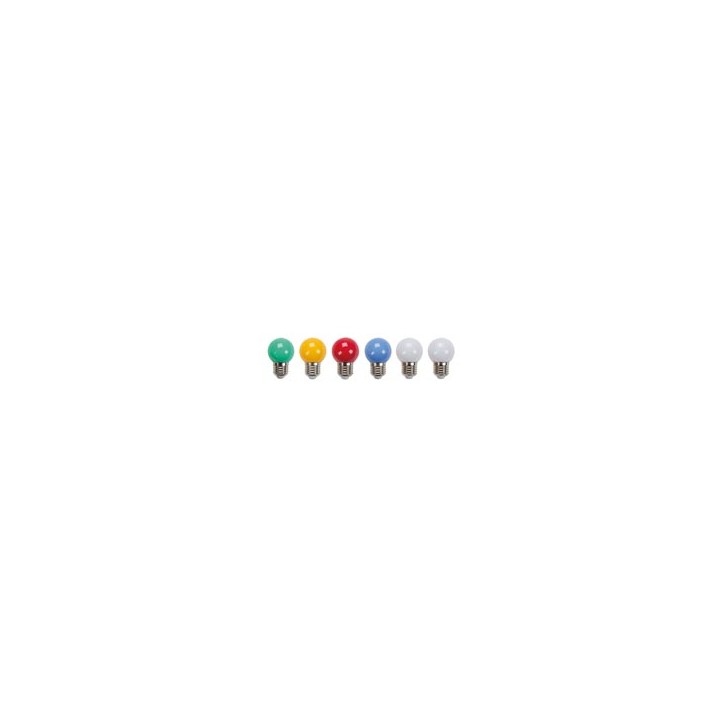 Set von 6 blau leuchtet rot, gelb, grün, Lichterkette Ersatzbank velleman - 1