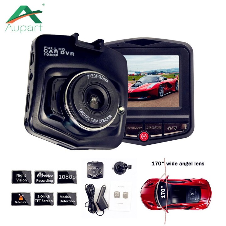 Mini HD pieno dell'automobile DVR 1080P registratore Dashcam videocamera GT300 Registrator DVR del G-Sensore di visione notturna