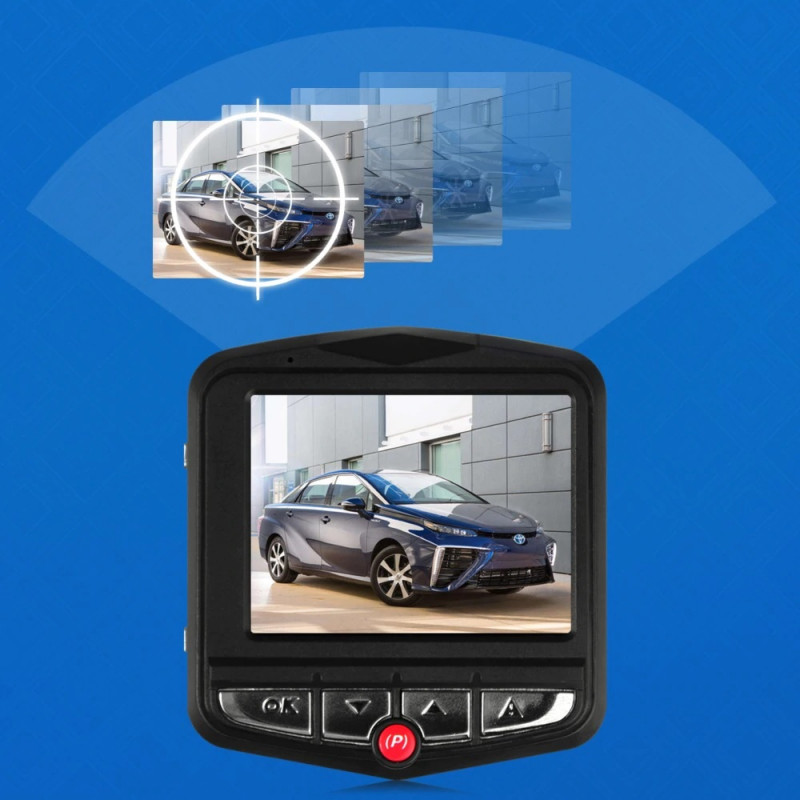 LANKA® Full HD 1080P Car Dash Cam DVR Camera Dashboard Digital Driving Video Recorder Built-in G-Sensor Parking Monitor Motion Detection Loop Recording Blue 