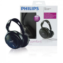 Casco stereo philips confortable ligero reglable oida calidad para pc tv musica cable 2m shp2000 jr  international - 2