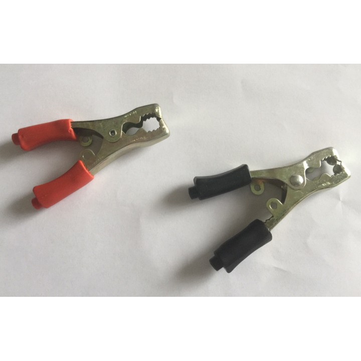 2 tole metal alligator clip charging cable cord for 40a battery auto startup turbocar - 1