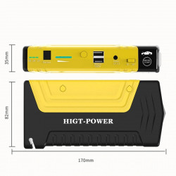 Alimentation Démarreur batterie voiture Multi-Function USB Indicateur urgence 300a 400a 500a 600a 50800mAh 12V