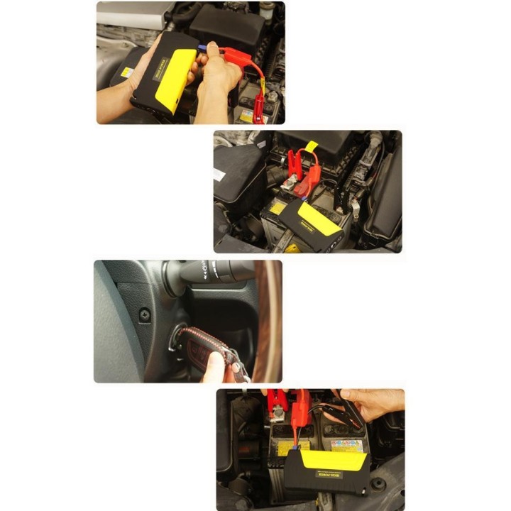alimentación arrancador multifunción de bricolaje Indicador de emergencia 300a 400a 500a 600a 50800mAh 12V