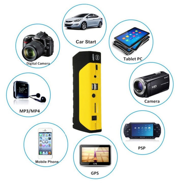 DIY Power Kit Multi-Function Starter Emergency Indicator 300a 400a 500a 600a 50800mAh 12V