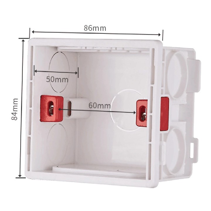 scatola da parete scatola da incasso scatola sporgenza cassetta per interruttore presa elettrica 86X86 PVC