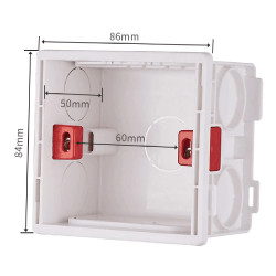 box wall mounting box mounted Cassette projection for electrical socket switch 86X86 PVC