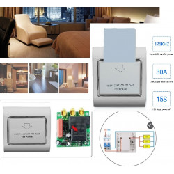 Lettore di carte magnetiche T5557 125khz elettrico interruttore camera hotel 220v 30a