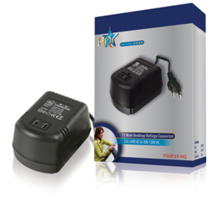Convertidor electrico cambiador de tension 110v 220v 120v 230v 75w transformateur hq p.sup.33 hq hq - 5