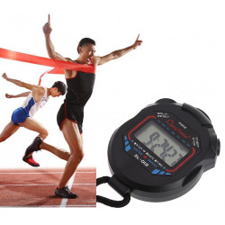 Sport Cronometro Professionale Palmare Impermeabile LCD Digitale Cronometro Timer Cronografo Contatore Sport Allarme