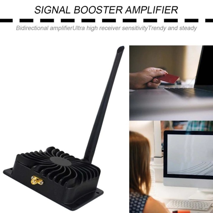 Amplificateur 2.4G Antenne 8W WiFi EP-AB003 Large Bande à Faible Bruit pour routeur sans Fil(EU)