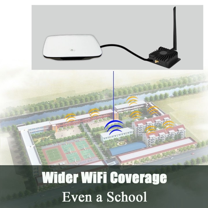 Amplificateur 2.4G Antenne 8W WiFi EP-AB003 Large Bande à Faible Bruit pour routeur sans Fil(EU)