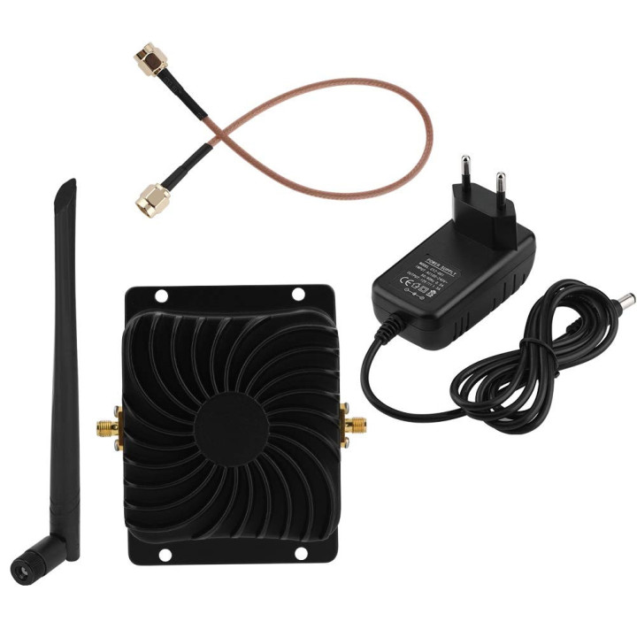 EP-AB003 Antena 2.4G 8W Amplificador WiFi Amplificador de banda ancha de bajo ruido para enrutador inalámbrico