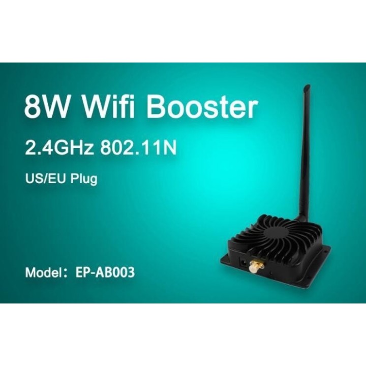 Amplificateur 2.4G Antenne 8W WiFi EP-AB003 Large Bande à Faible Bruit pour routeur sans Fil(EU)