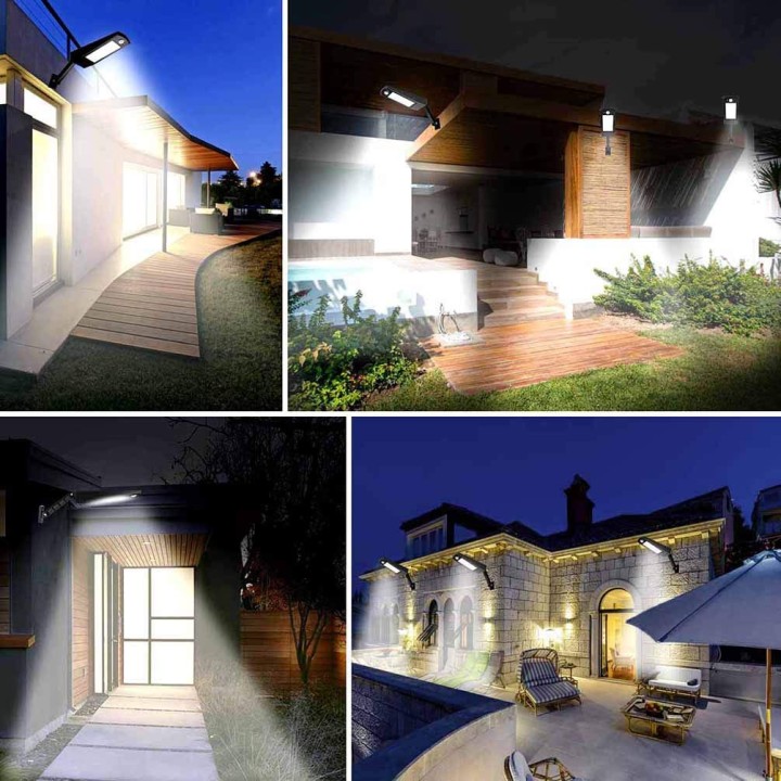 48LED Led Luz solar Iluminación impermeable al aire libre para pared de jardín