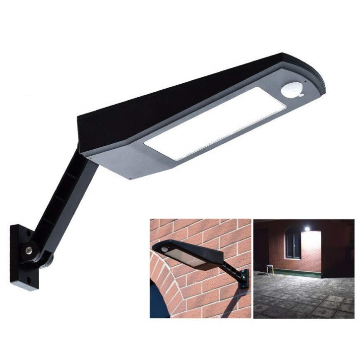 48LED Led Luz solar Iluminación impermeable al aire libre para pared de jardín